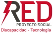 Logo de red proyecto social discapacidad tecnología.
