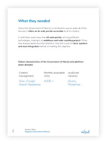 Success Story Regional Government of Murcia preview page 2
