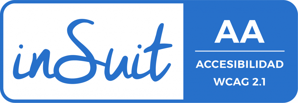 inSuit AA logomarca de certificação de acessibilidade web