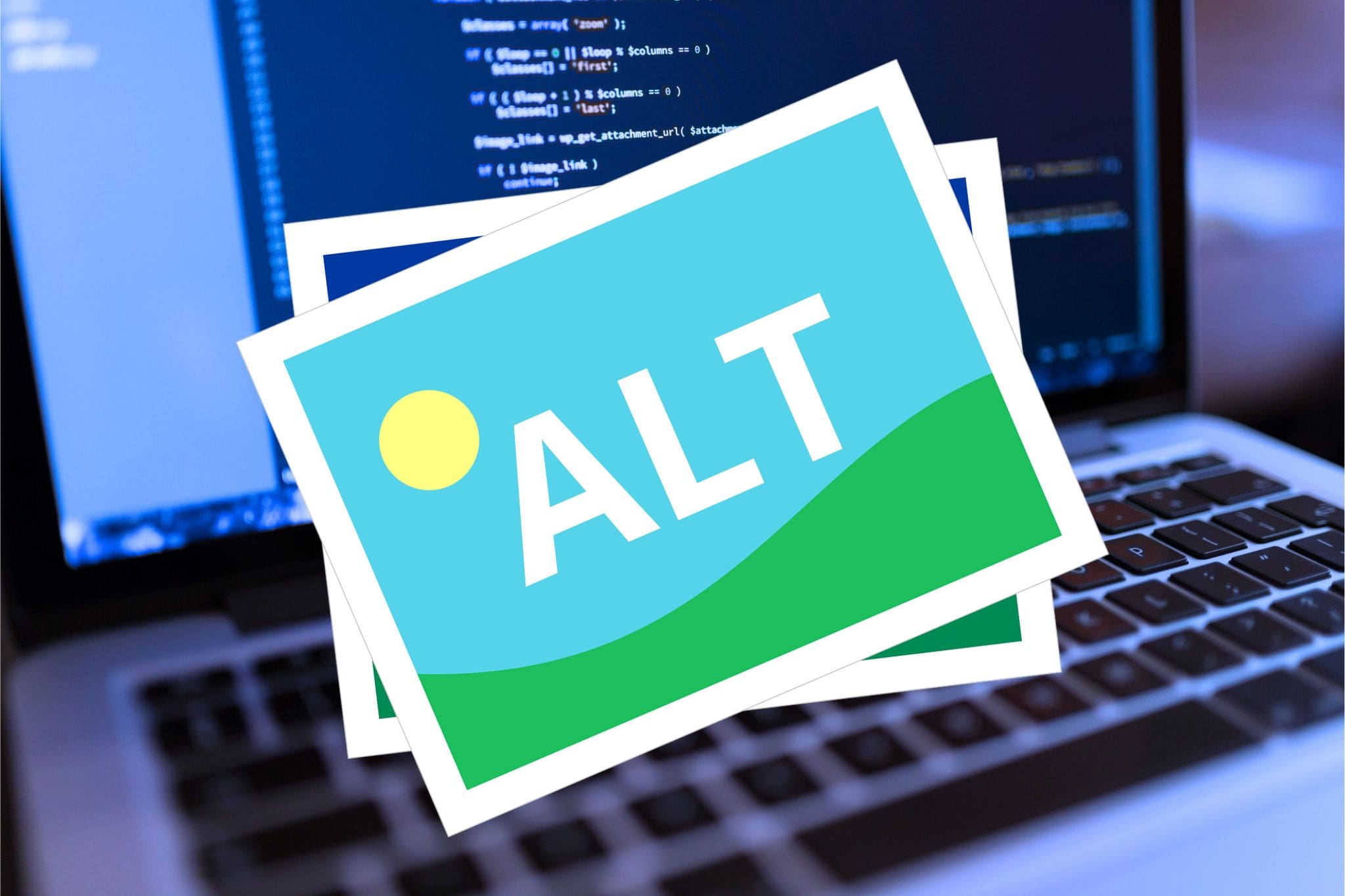 Icono de una imagen con el texto "ALT" en su interior