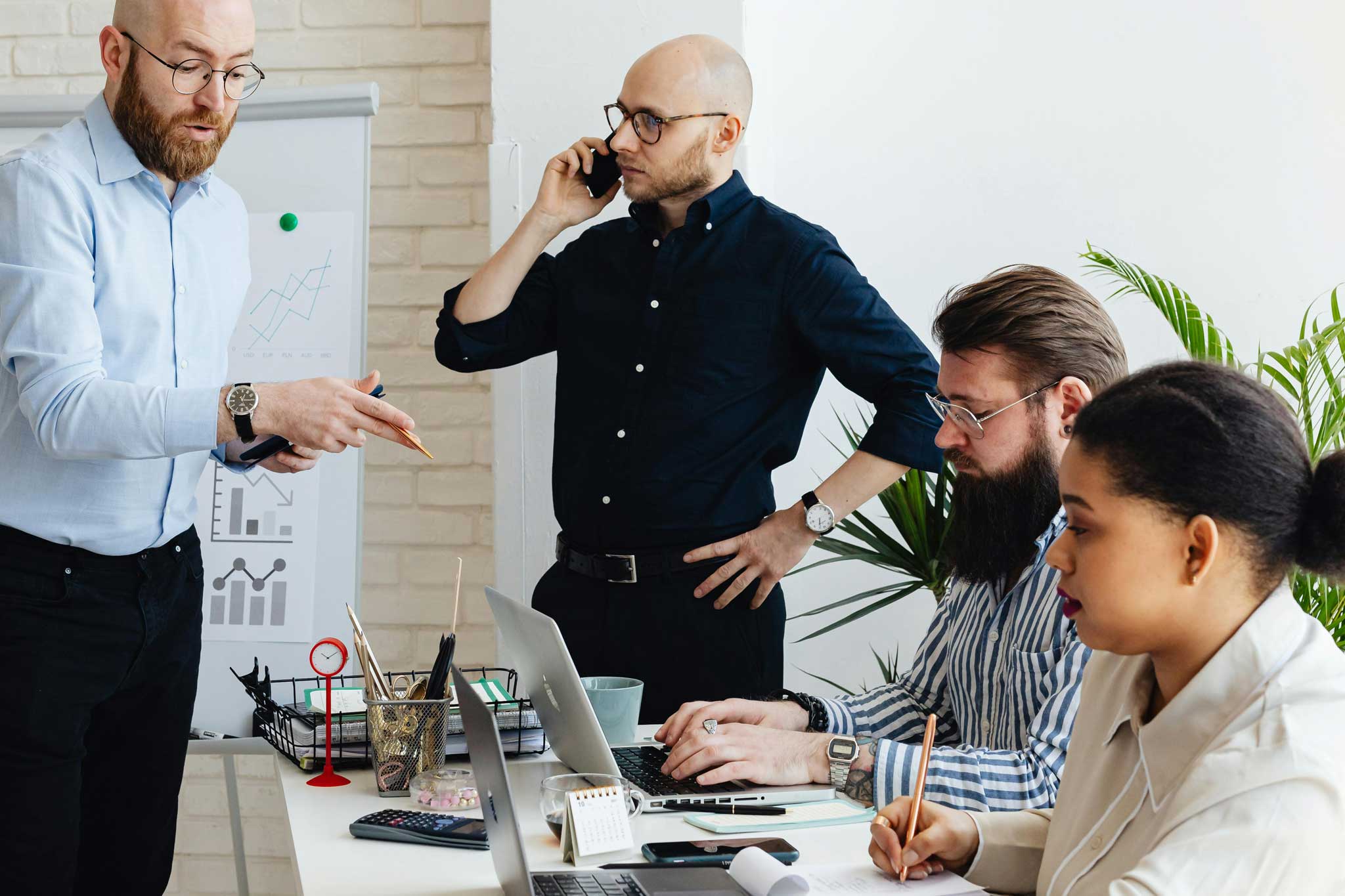 A group of digital accessibility auditors assess a company’s website to determine whether it complies with mandatory web accessibility requirements.